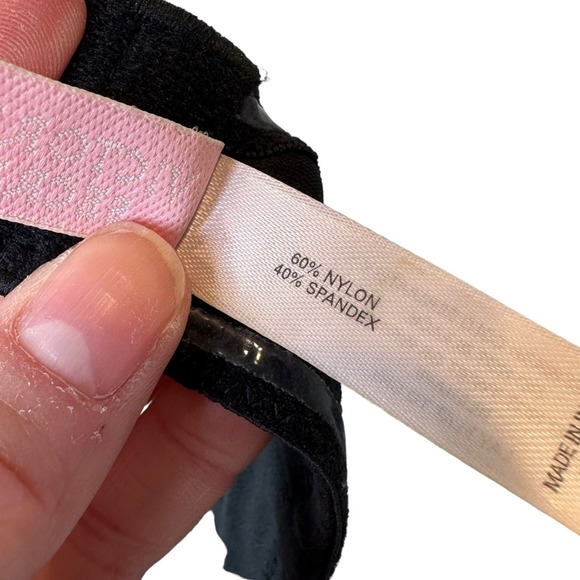 Victorias Secret Convertible Strapless Bra Womens Padded Push Up Wired Black 34B - Picture 10 of 11